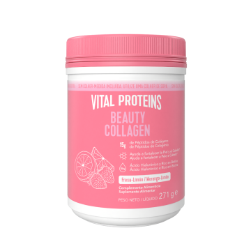 Beauty Colágeno con Ácido Hialurónico sabor fresa limón - 271g